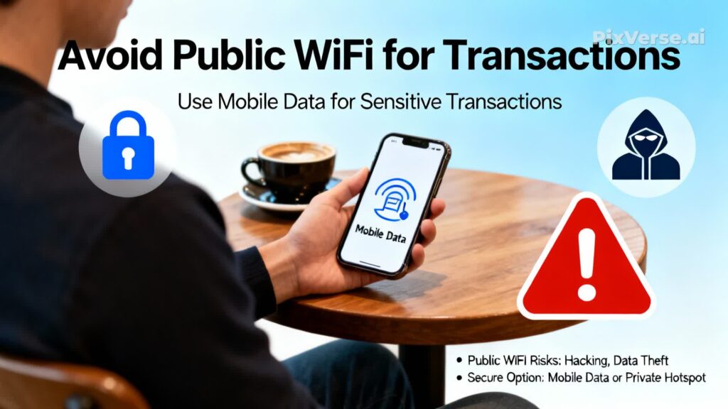 avoid public WI-FI for transactions